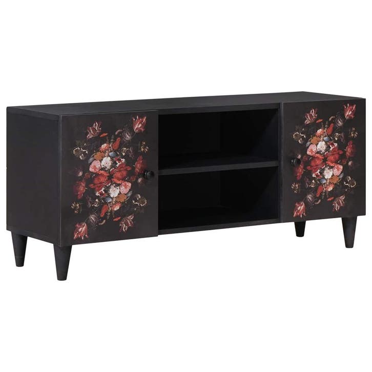 vidaXL Opslagkasten Multikleur 105 x 33,5 x 46 cm Massief, Huis en Inrichting, Woonaccessoires | Cd- en Dvd-rekken, Nieuw, Verzenden