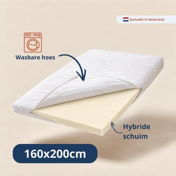 DEAL! Koudschuim Topper 160 200 - Premium Comfort, Matras, 200 cm, 160 cm, Nieuw