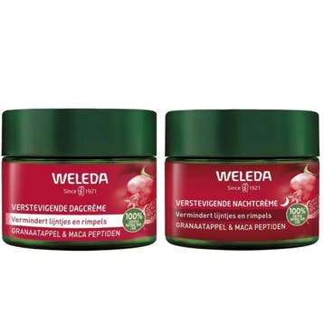 Weleda Verstevigende Dagcrème + Nachtcrème Duo - 2x40ml, Ophalen of Verzenden, Nieuw, Lippen, Overige typen