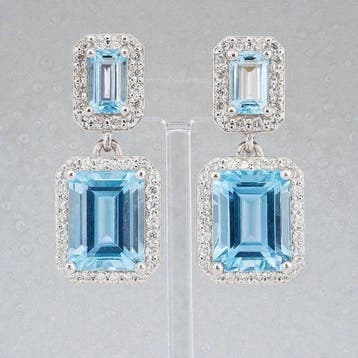 Zonder minimumprijs - Oorbellen Verguld Topaas - Topaas -, Sieraden, Tassen en Uiterlijk, Nieuw
