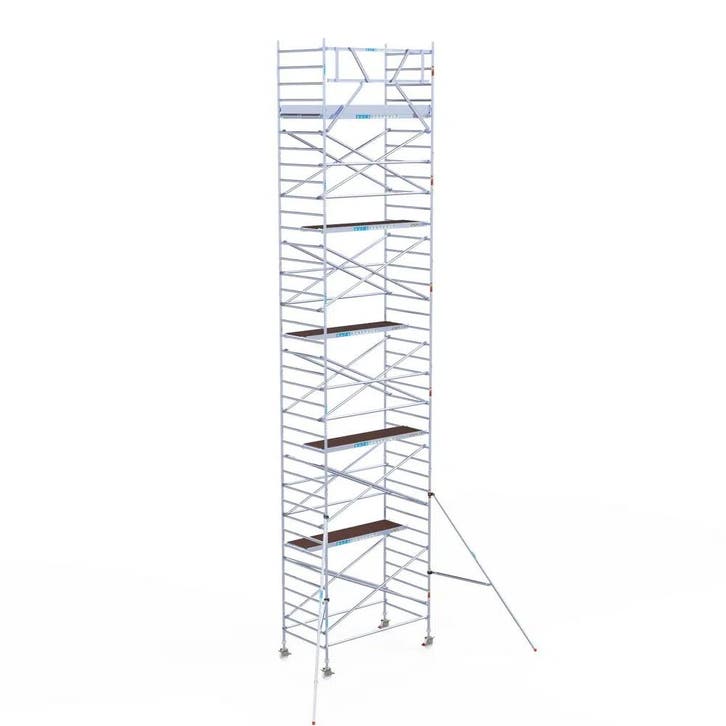 Rolsteiger Original 135x250 12,2m werkhoogte tegen de gevel, Doe-het-zelf en Verbouw, Steigers, Rolsteiger of Kamersteiger, Nieuw