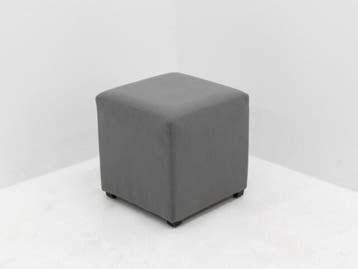 Poef - Mobitec - 45x42x42cm(hxbxd) - grijs - met patroon, Werkplek, Ophalen of Verzenden, Gebruikt, Overige typen