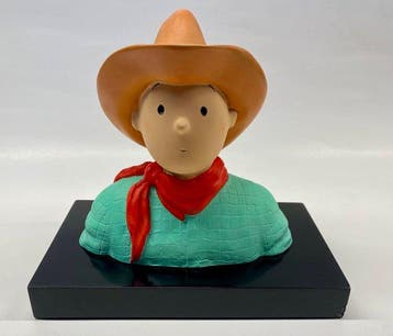 Tintin Licensing - Tintin - 1 - Tintin buste cowboy - Leblon, Nieuw