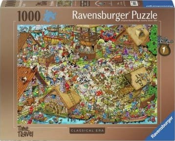 Ravensburger puzzel Time Travel Mid van €18,99 voor €17,09, Ophalen of Verzenden, Nieuw