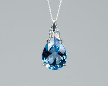 Zonder minimumprijs - Ketting met hanger - 925 zilver - 9,50
