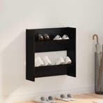 vidaXL Schoenenkast met plank Zwart Eiken 60 x 18 x 60 cm, Verzenden, Nieuw