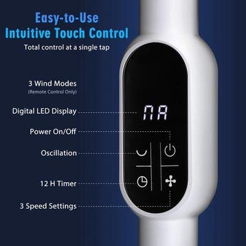 Ventilator staand - Statiefventilator - Staande ventilator -, Verzenden, Zo goed als nieuw