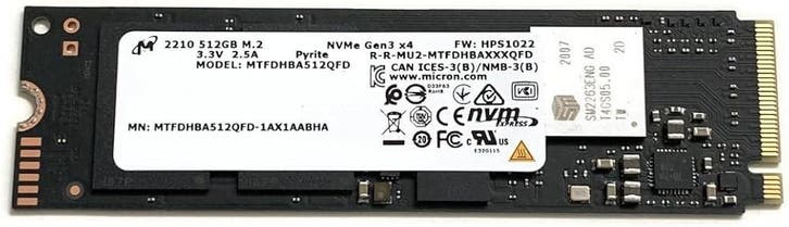 Micron 2210 Series MTFDHBA512QFD 512GB M.2 2280 NVMe PCIe, Computers en Software, Harde schijven, Nieuw, Ophalen of Verzenden