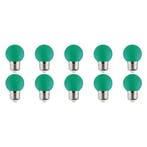 LED Lamp 10 Pack - Romba - Groen Gekleurd - E27 Fitting - 1W, Ophalen of Verzenden, Nieuw, Overige materialen