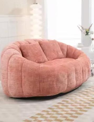 Nieuw: Luxe Cloud Chenille Zitbank - Roze of Bruin Design, Bruin, Verzenden, Nieuw, Hout
