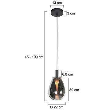 Mexlite hanglamp Glimsy 4199ZW Nieuw, Ophalen, Nieuw, Overige materialen, Trendy