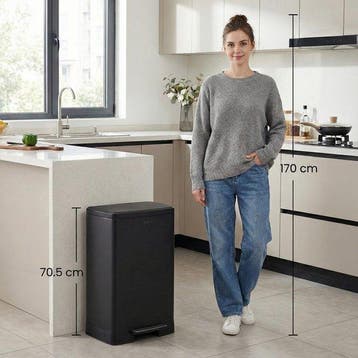 2dekans | Bayt Prullenbak - Prullenbak 60 Liter -, Huis en Inrichting, Ophalen of Verzenden, Zo goed als nieuw