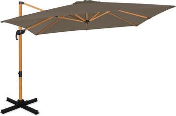 2dekans | VONROC Premium Zweefparasol Pisogne 300x300cm –, Ophalen of Verzenden, Zo goed als nieuw