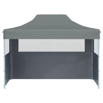 Partytent 3x4m Antraciet | Retourdeal 25% Korting, Opvouwbaar, Partytent, Minder dan 4 meter, Zo goed als nieuw