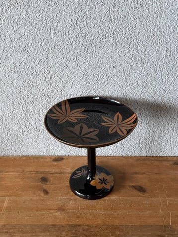 Tafel - Hout, vernis - Japan - Goud Esdoorn en Bloemen