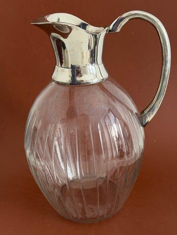 Karaf - Glas, Verzilverd