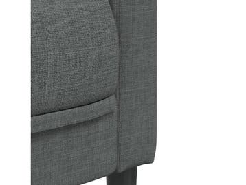 vidaXL - Fauteuil - Stof 100% polyester - Donkergrijs - 69 ×, Verzenden, Nieuw