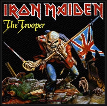 Iron Maiden - The Trooper - patch officiële merchandise, Verzamelen, Ophalen of Verzenden, Nieuw, Kleding