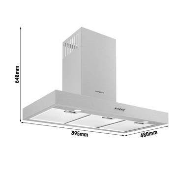 GGM Gastro | Recirculatiekap met motor - 895 mm - regelaar,, Verzenden, Nieuw in verpakking