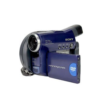 Sony DCR-DVD91E DVD Handycam Digitale Videocamera - Blauw, Verzenden, Zo goed als nieuw