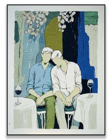 Pippo - Two Figures, Wine, Dusk