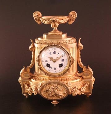 Klok - Antieke Franse Pendule - Robert-Houdin Paris - Brons