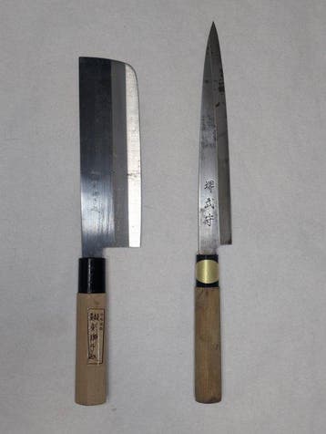 Keukenmes - Staal, Hout - Japan - Traditionele Japanse