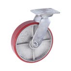Zwenkwiel 200x50 Mm - Polyurethaan Wiel - 480 KG - Transport, Doe-het-zelf en Verbouw, Zwenkwielen, Ophalen of Verzenden, Nieuw