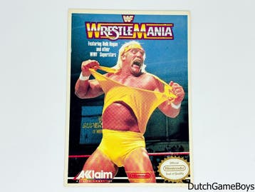 Nintendo NES - WWF Wrestlemania - Store Display Card - USA, Verzenden, Gebruikt