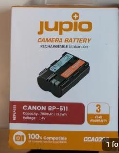 Canon camera accu – BP-511,(Jupio, nieuw), Ophalen of Verzenden, Nieuw