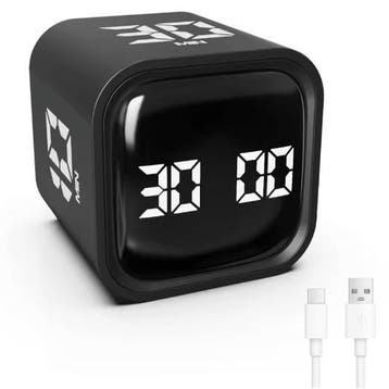 Digitale Kubus Timer Pomodoro met Zwaartekrachtsensor, Huis en Inrichting, Woonaccessoires | Klokken, Verzenden, Nieuw