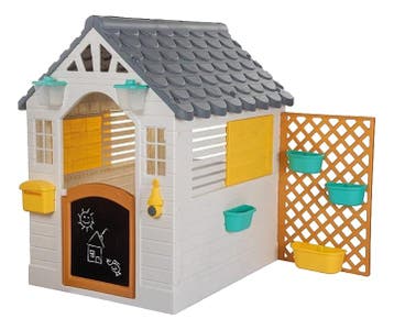 Dolu Garden Wit/Grijs Speelhuisje met Accessoires, Verzenden, Nieuw