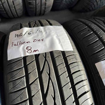 2 x Falken 185-60-14 Zomerbanden 8mm, 14 inch, Gebruikt, Band(en), Personenwagen