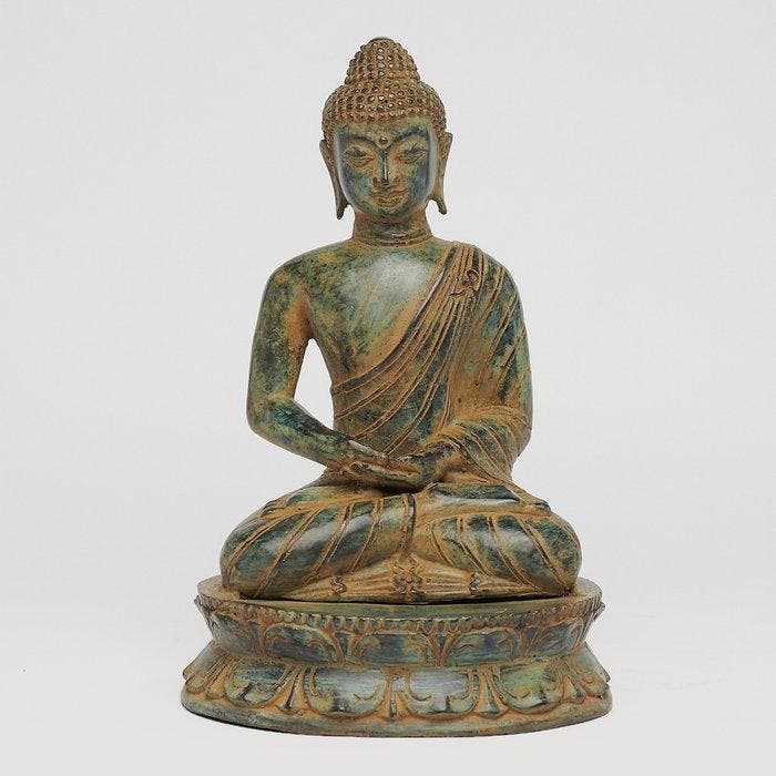 sculptuur, Sculpture, NO RESERVE PRICE - Buddha Dhyana, Antiek en Kunst, Kunst | Designobjecten