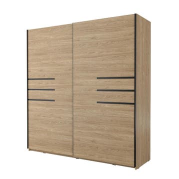 Kledingkast Vienna - Naturel - 2-Deurs, Huis en Inrichting, Kasten | Kledingkasten, Verzenden, Nieuw
