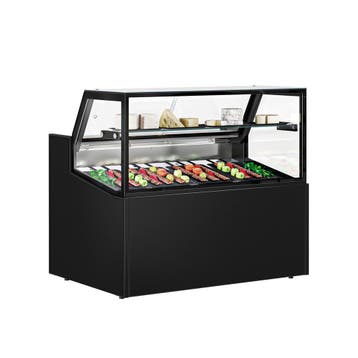 GGM Gastro | Koelvitrine - 1330x910mm - 169 liter - kleur |, Verzenden, Nieuw in verpakking