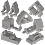 Speelbank Lilly, 8-delig, met slaapfunctie - 160 cm, grijs, Verzenden, Nieuw