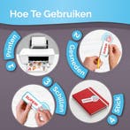 32 Glossy Vinyl Stickervellen A4 - Stickerpapier Voor, Computers en Software, Printers, Ophalen of Verzenden, Nieuw, AgoDeo