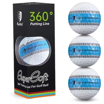 3-Laags PU Golfballen – Putter met 360° Uitlijningslijn, Sport en Fitness, Golf, Verzenden, Nieuw