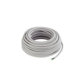 VMVL Kabel - Wit 3 x 2,5 mm2 - Rol van 50 meter, Doe-het-zelf en Verbouw, Ophalen of Verzenden, Nieuw, Groepenkast