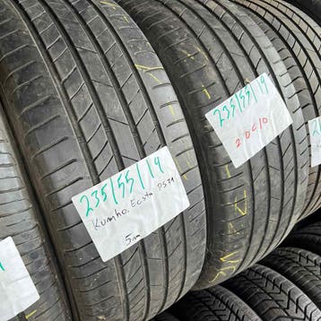 2 x Kumho Ecsta 235-55-19 Zomerbanden 5mm, 19 inch, Gebruikt, Ophalen of Verzenden, 235 mm
