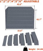 Drempelhulp - Oprijplaat rolstoel - 2.5-15 cm - Grijs - VILB, Verzenden, Zo goed als nieuw