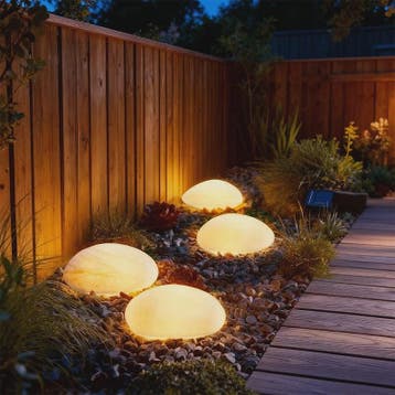 Solar Tuinlamp Steen - Decoratieve LED Verlichting voor Buit, Verzenden, Nieuw