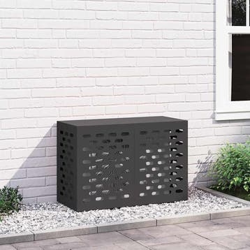 vidaXL Airconditioner hoes Zwart 90 x 40 x 60 cm Staal, Verzenden, Nieuw