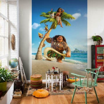 Vaiana behang Maui, Moana, Vlies behang, Muurdeco4kids, Verzenden, Nieuw, Wanddecoratie