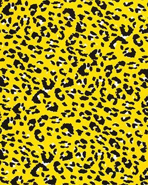 Half Linnen Panterprint Geel, Hobby en Vrije tijd, Stoffen en Lappen, Nieuw, Geel
