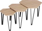 2dekans | tectake - Salontafel-set Torquay - industrieel, Ophalen of Verzenden, Zo goed als nieuw
