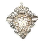Asbak - .833 zilver - Koninklijk Wapenschild, Antiek en Kunst