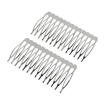 Haarspeld Sierkam Opsteekkam 7cm - Metaal - Zilver - Set van, Nieuw