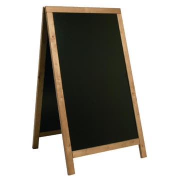 Securit Duplo teakhouten stoepbord 120x68cm, Verzenden